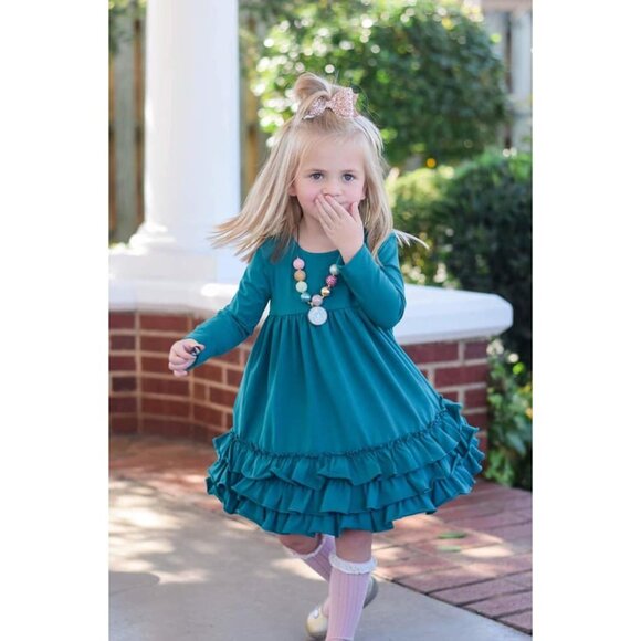 Matilda Jane County Fair Dress Infant Girls Size 18-24 months Pinecone Berry Blo - Picture 13 of 15